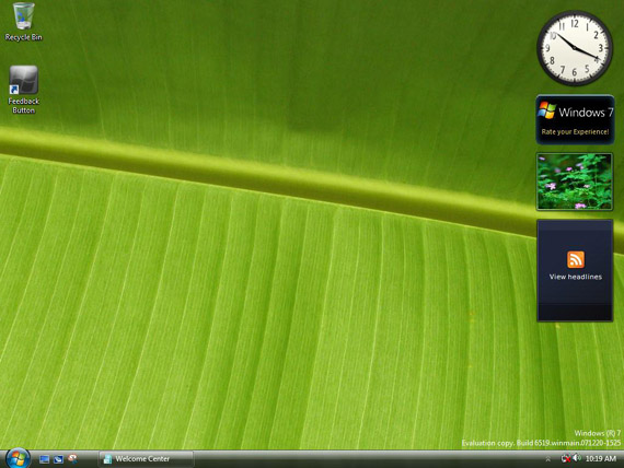 Windows 7 screenshot leaked