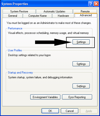 speeding up windows XP