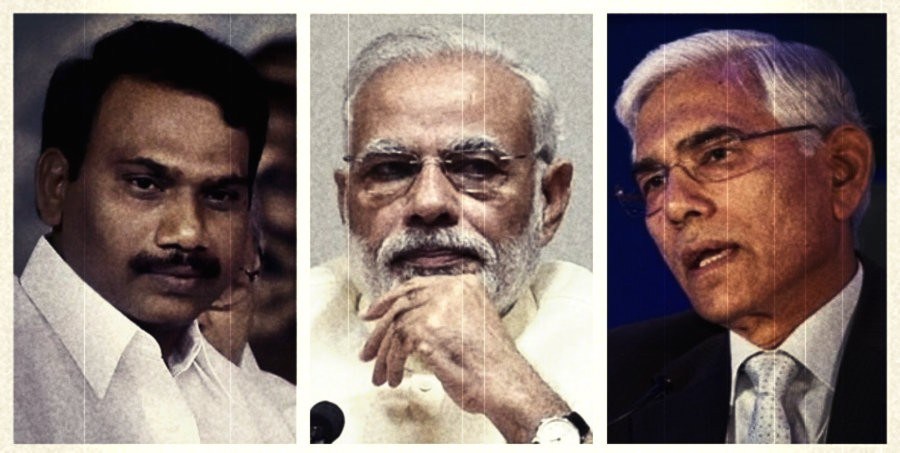 A.-Raja, Narendra Modi, Gopal Rai : PTI