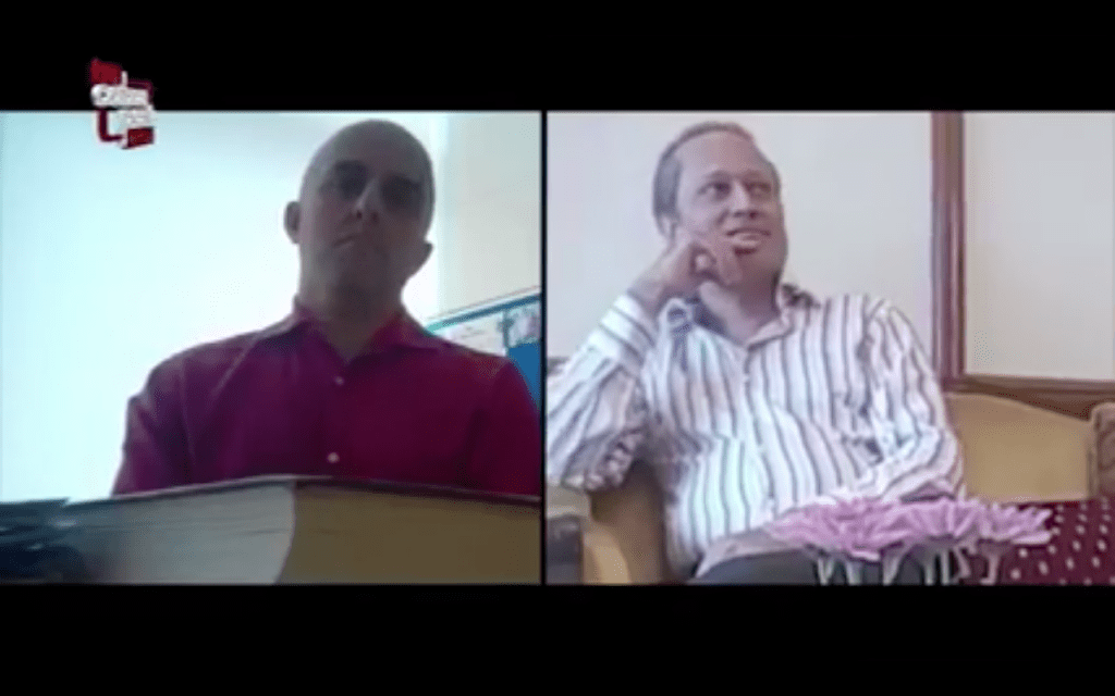 سنجیو شاہ اور ٹائمس گروپ کے ایم ڈی ونیت جین (دائیں)اسکرینگریب : کوبراپوسٹ