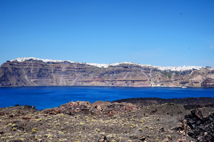 Santorini from afar.