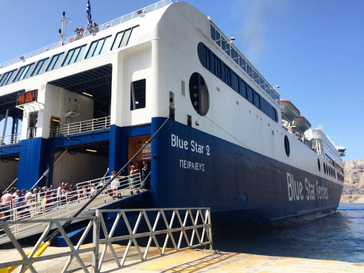 Ferry to Santorini