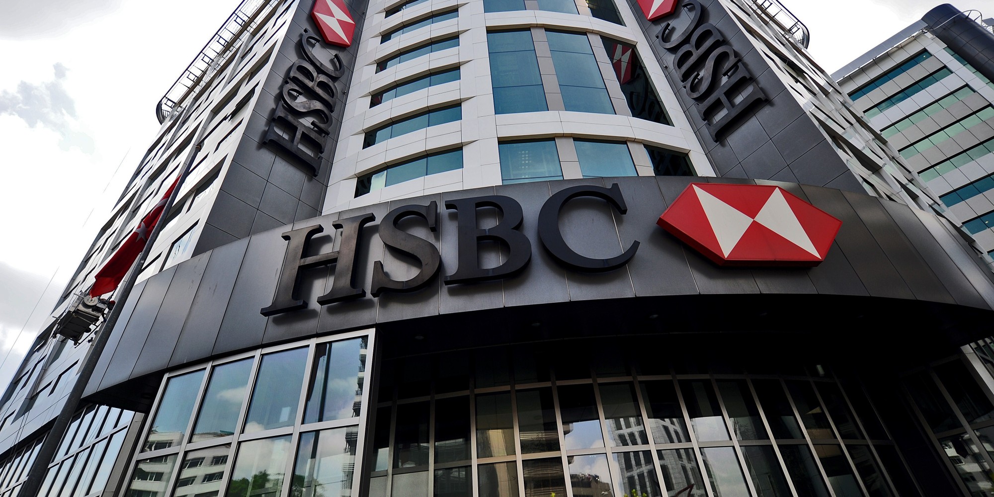 The HSBC headquarters in Istanbul are pictured on June 9, 2015. Scandal-hit bank HSBC said on June 9 it would cut its global headcount by up to 50,000 as part of a restructuring that entails its withdrawal from Brazil and Turkey, while it also mulls abandoning London as its HQ. AFP PHOTO/ OZAN KOSE (Photo credit should read OZAN KOSE/AFP/Getty Images)