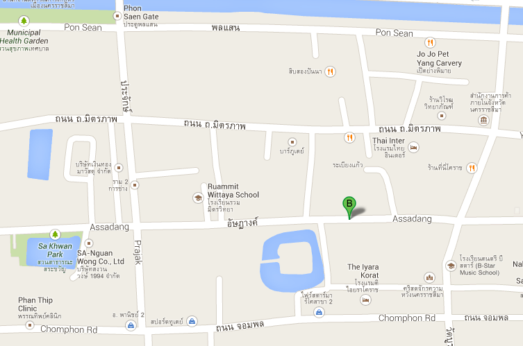 แผนที่ร้านบ้านย่าสเต็กเฮ้าส์
