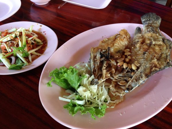 ปลาทับทิมทอดน้ำปลา
