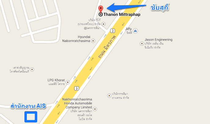 แผนที่ร้าน ชัยสุกี้ จอหอ