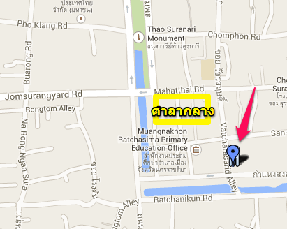 แผนที่ร้าน ข้าวมันไก่ รักกาแฟ หลักเมือง