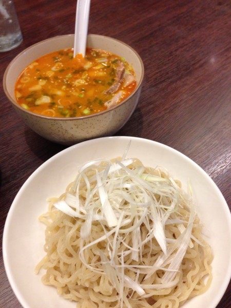 Karashimiso Tsukemen บะหมี่เย็น ซุปเผ็ด