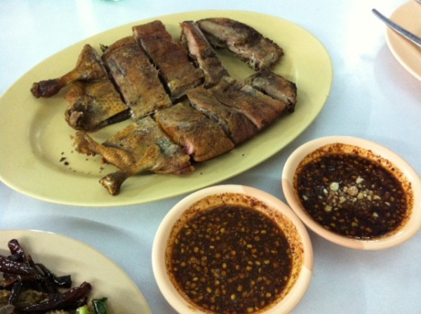 เป็ดย่างหนังกรอบๆ