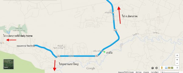 แผนที่คลองทราย รีสอร์ท
