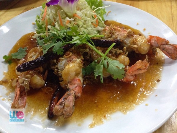กุ้งทอดซอสมะขาม