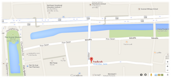 แผนที่ร้านเตี๋ยวเต๊ะ (กดที่ภาพเพื่อไป Google Maps)