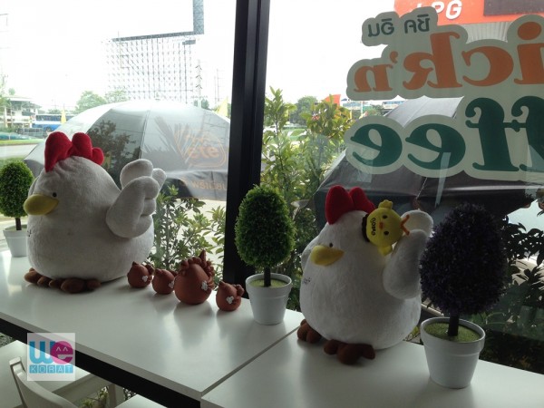 ไก่ สัญลักษณ์ของร้าน