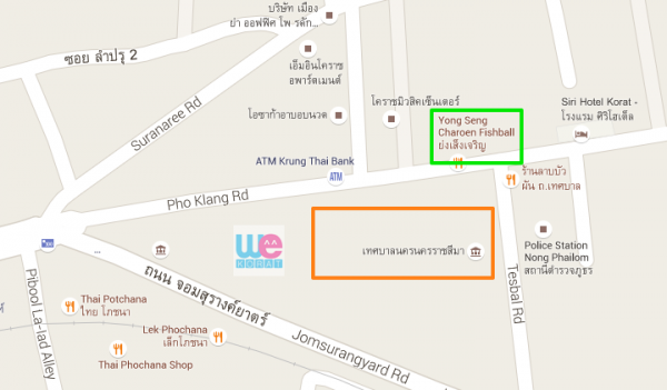 แผนที่ร้านย่งเส็งเจริญ สาขาถนนโพธิ์กลาง