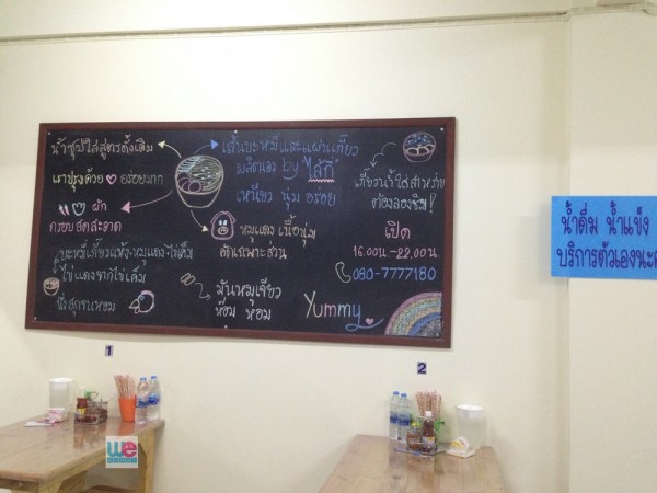 ป้ายอธิบายรายละเอียดเมนู