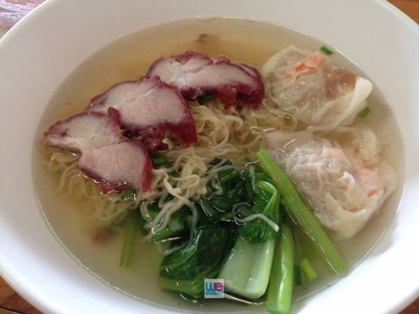 บะหมี่หมูแดงเกี๊ยวกุ้ง