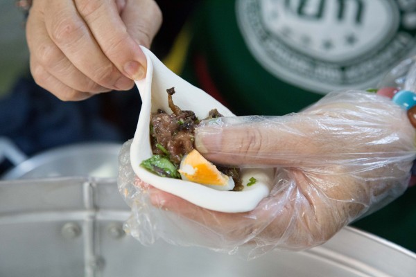 วางไส้ห่อ-ซาลาเปาหยก