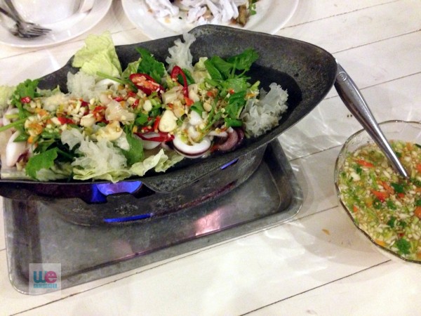 หมึกไข่นึ่งมะนาว