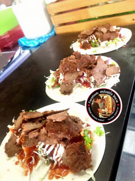 เคบับ (ภาพจาก FB : เคบับฝรั่ง โคราช Kebab Farang Korat)