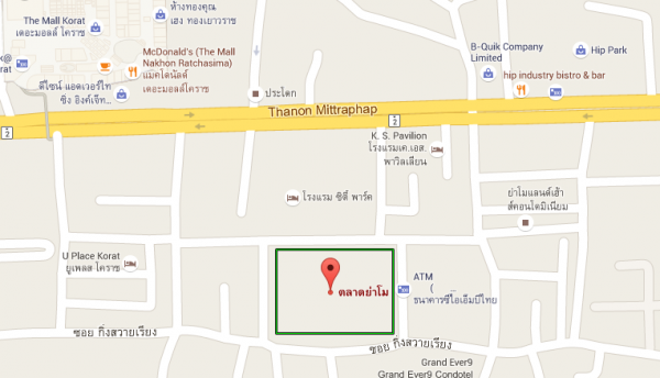 แผนที่ตลาดย่าโม