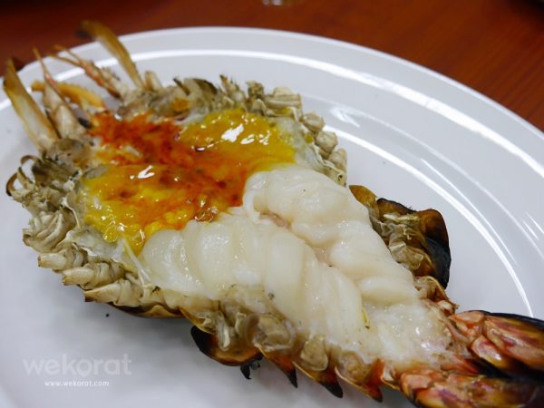 กุ้งแม่น้ำไซส์ใหญ่เผา