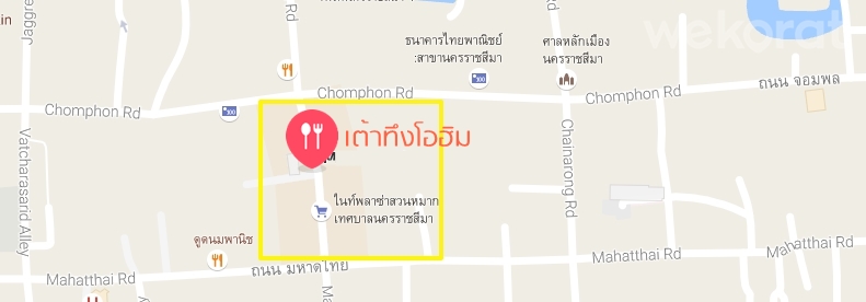 แผนที่ร้านเต้าทึง โอฮิม ไนท์บาซาร์สวนหมาก