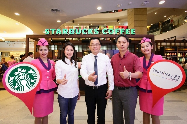 ผู้บริหาร Terminal 21 Korat และ Starbucks Thailand ลงนามความร่วมมือ