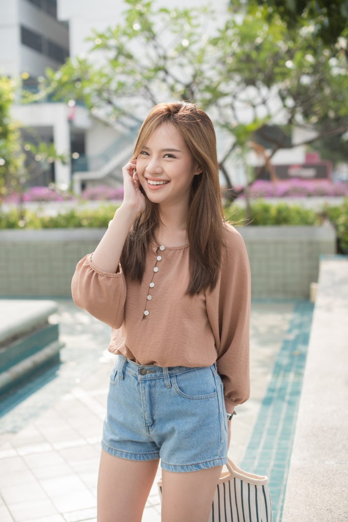 กางเกงขาสั้น Pop-up denim : 590 THB