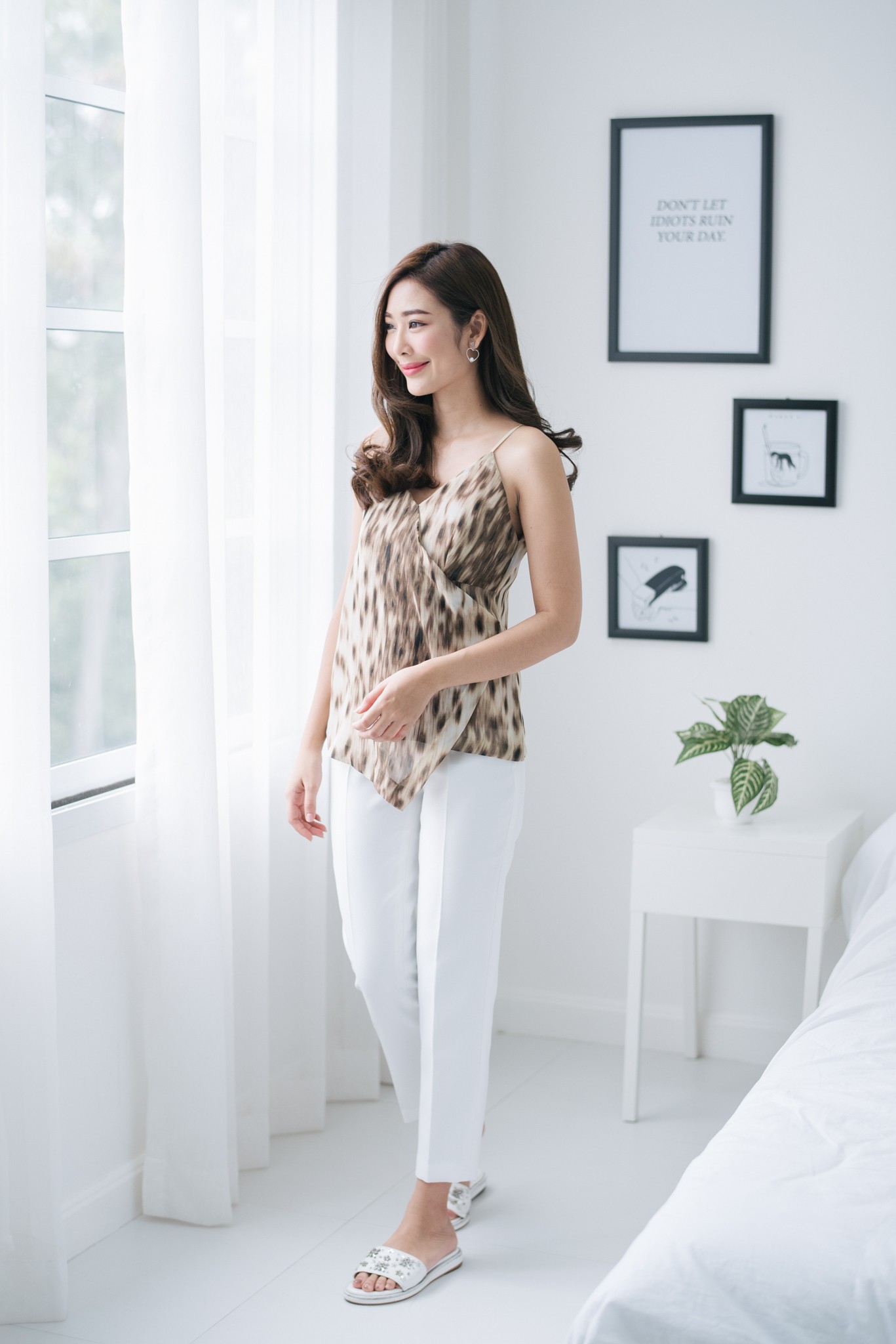 Cream Leopard Cami - 790 THB