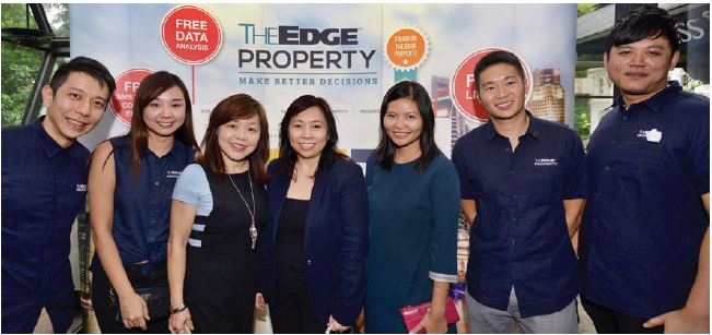 Cowie Tan, The Edge Property associate account director Diana Lim, The Edge Singapore managing director Anne Tong, Far East Organization director &amp; COO, corporate real estate business group Cheryl Huan; Far East Organization marketing executive, corporate real estate business group Cherylynn Koh, The Edge Property executive director Ian Tong and The Edge Property advertising sales account manager Ken Tan
