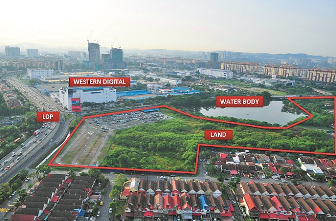 The proposed inter-connected parcels of land, totalling 17 acres that Sunway is buying for RM286 million (Photo by Sunway)