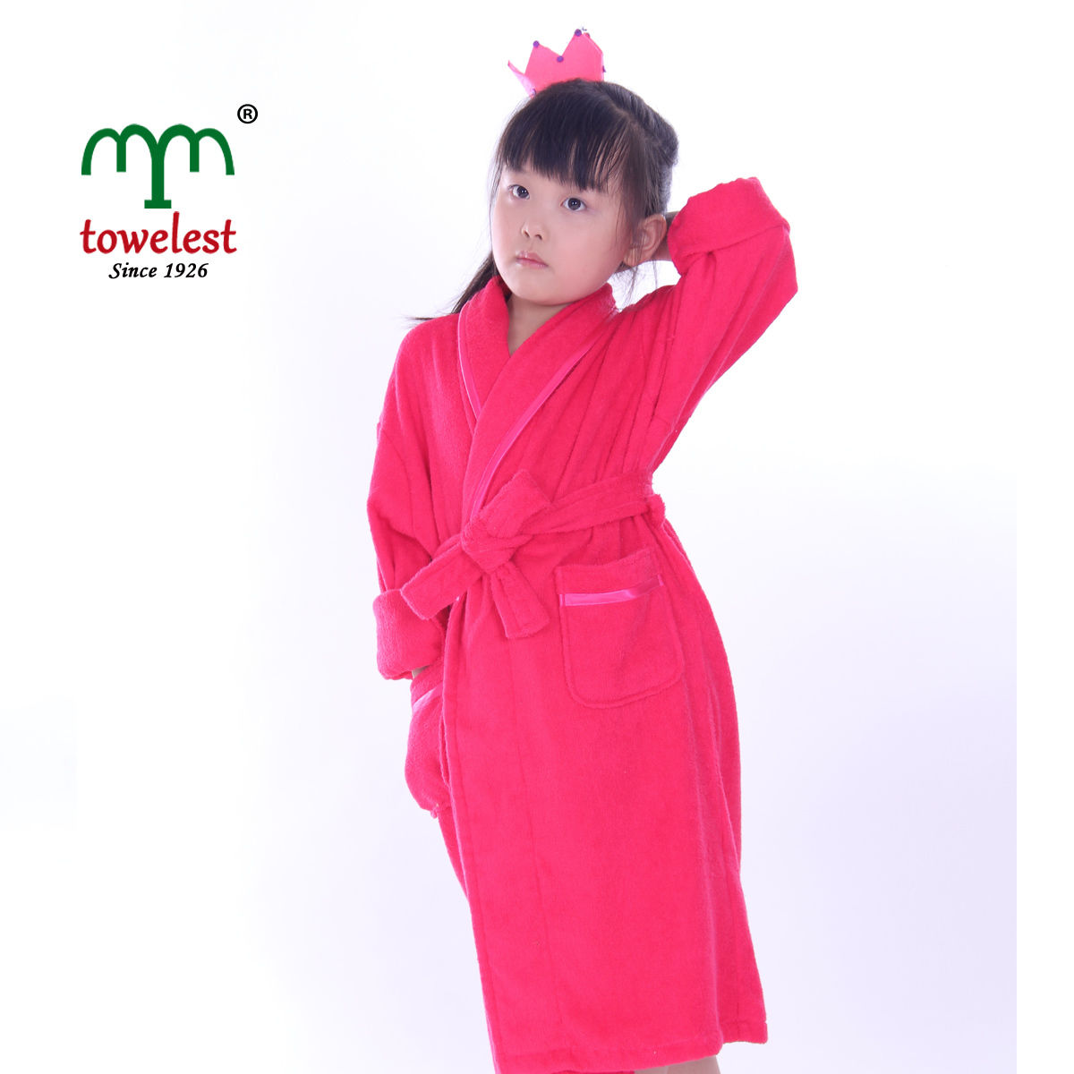 Personalized Name 100 Cotton Bath Robe Children Terry Robes Embroidery