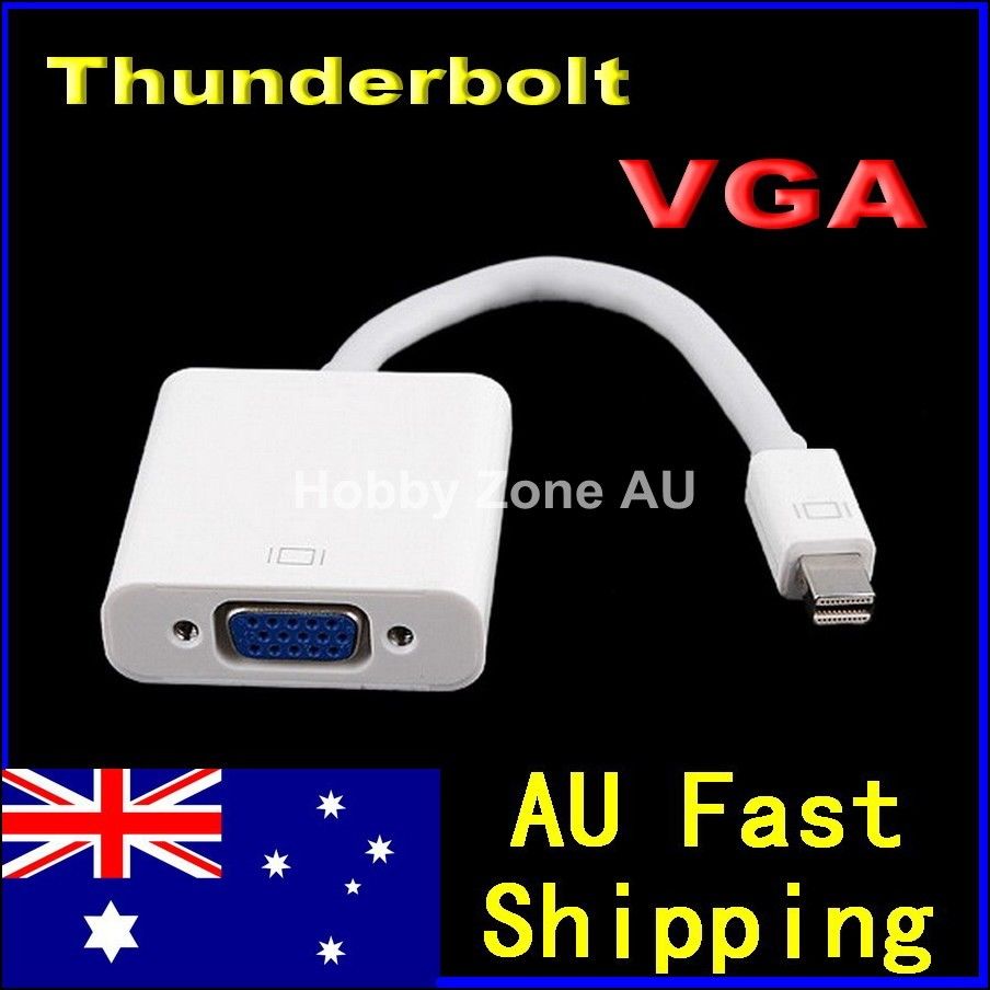 Thunderbolt Port to VGA Adapter Cable For MacBook Pro Air iMac to TV
