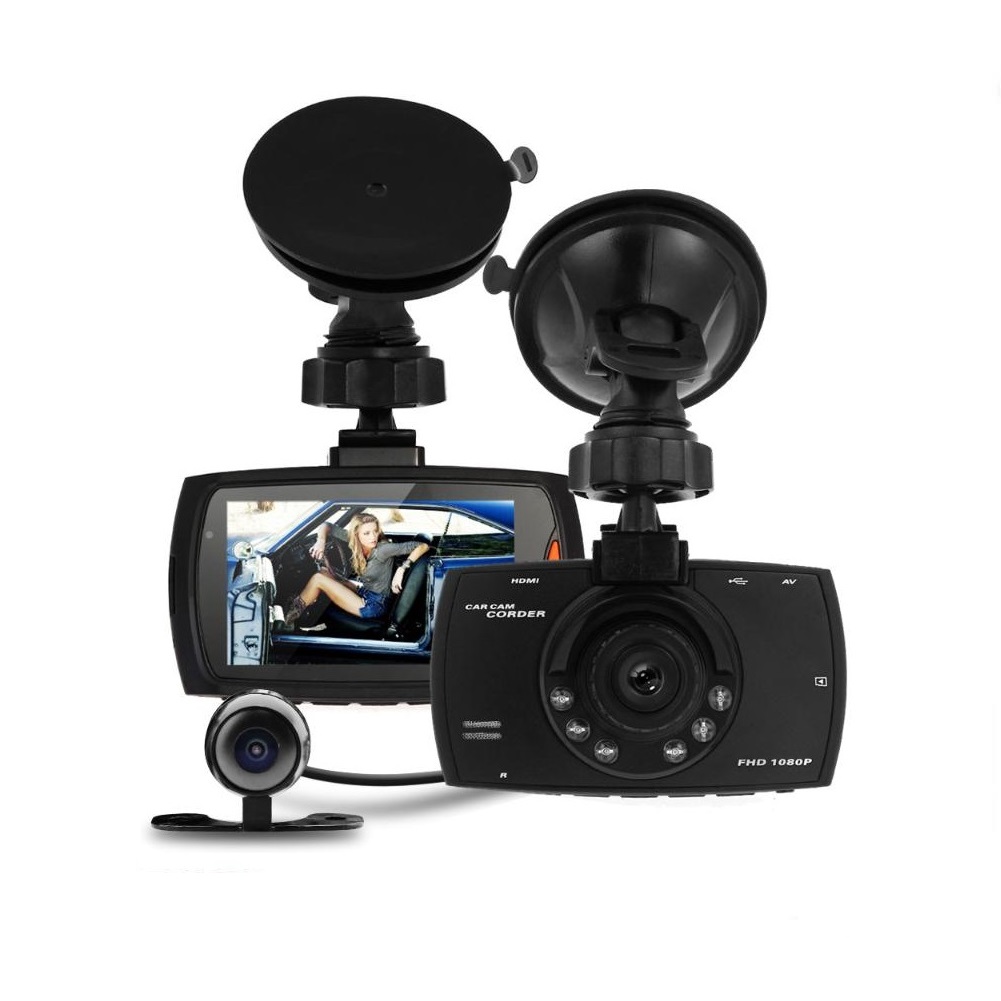 Full HD Dual Lens Dash Car Cam Car Recorder With 32GB TF Card Night