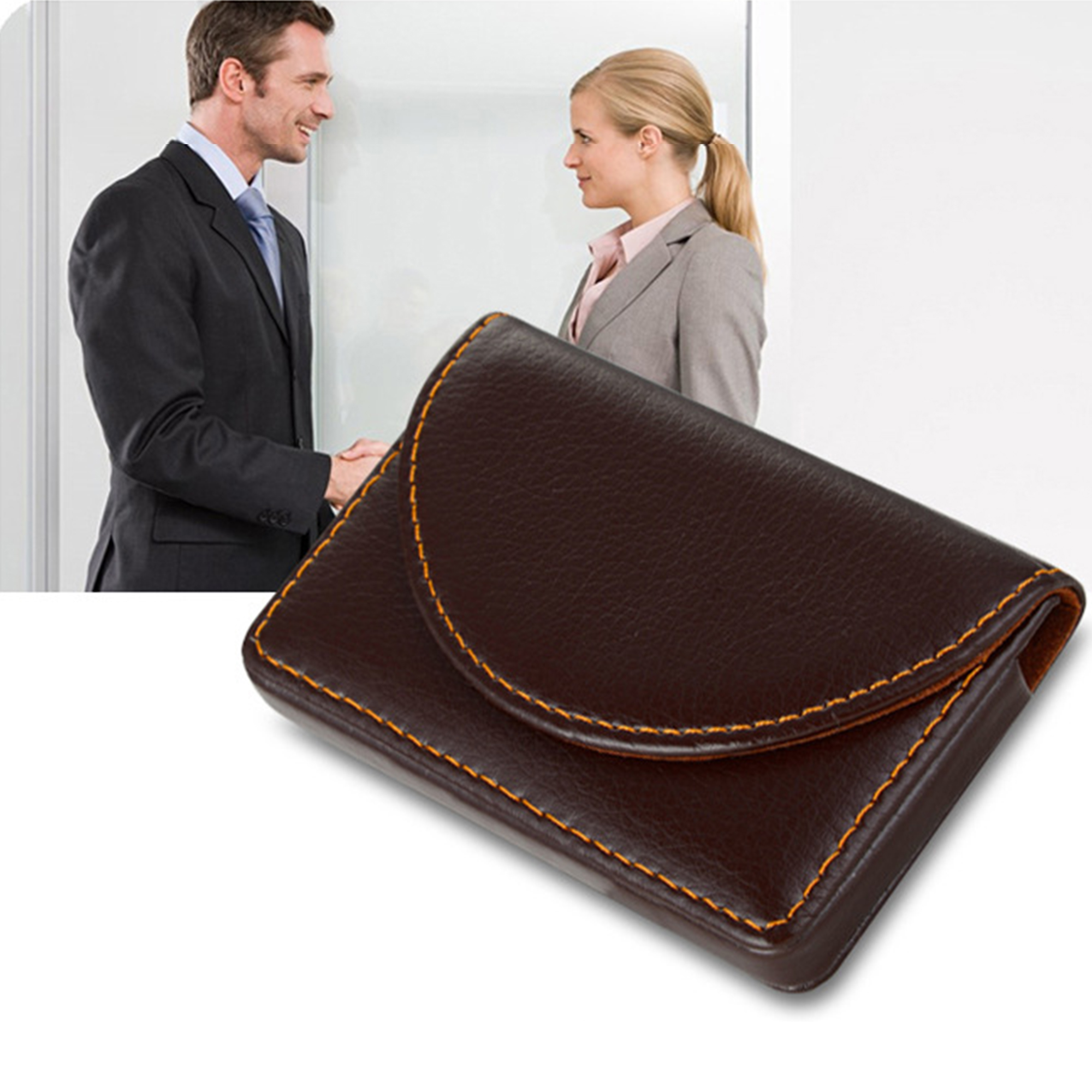 professional leather 20 business name card holder credit