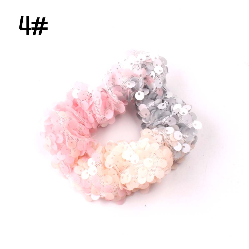 HR19 10PC Lots Girls elastic hair ties hair band rope ponytail holder scrunchie