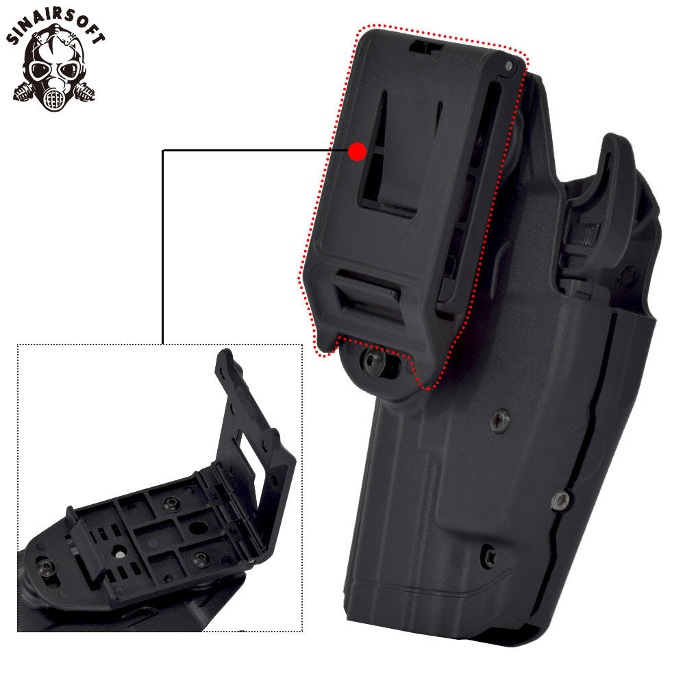 Tactical Univisal Pistol Holster 579 Lock Grip Right Hand Holster W