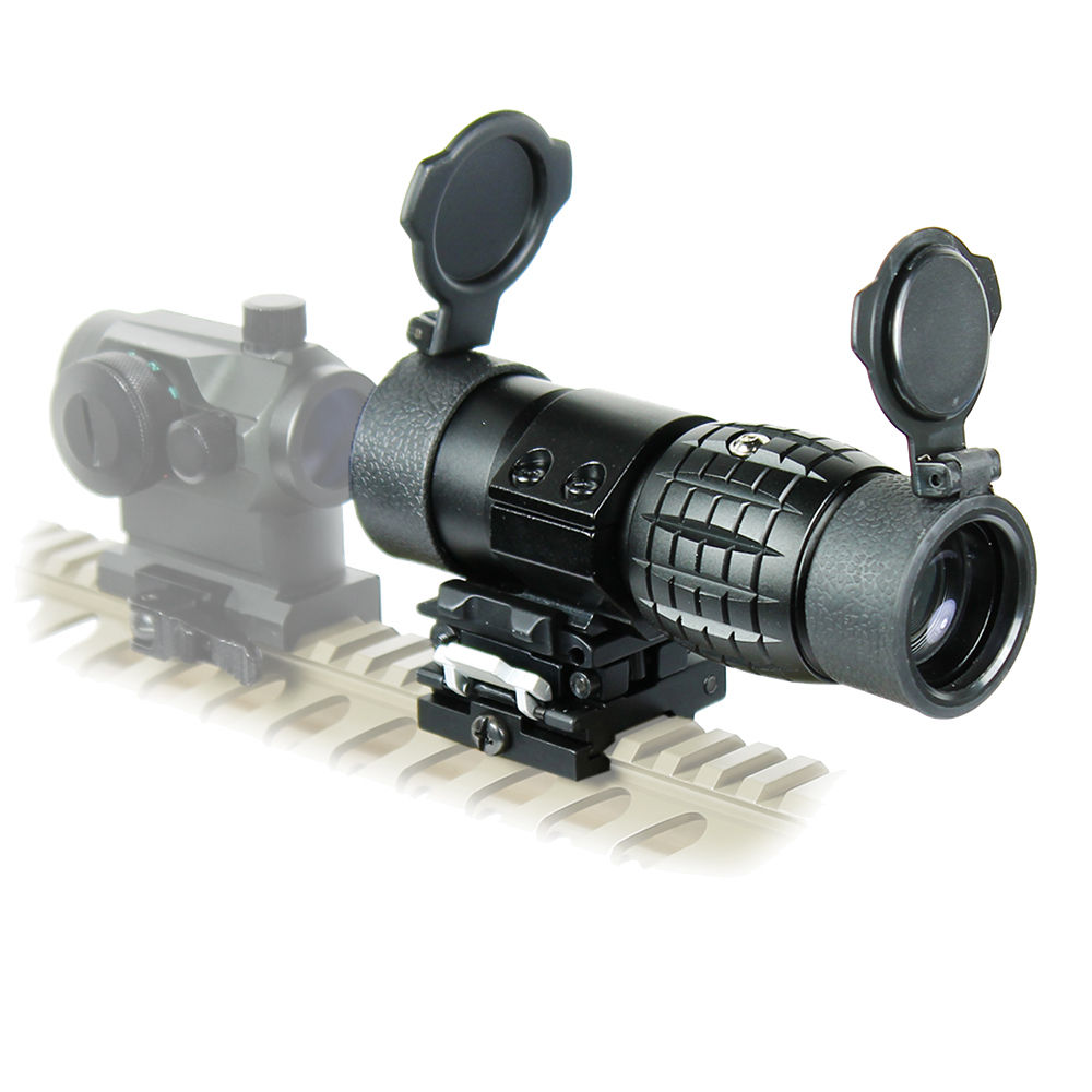 Tactical 3X Magnifier Scope Sight Rifle scope With Flip To Side 20mm