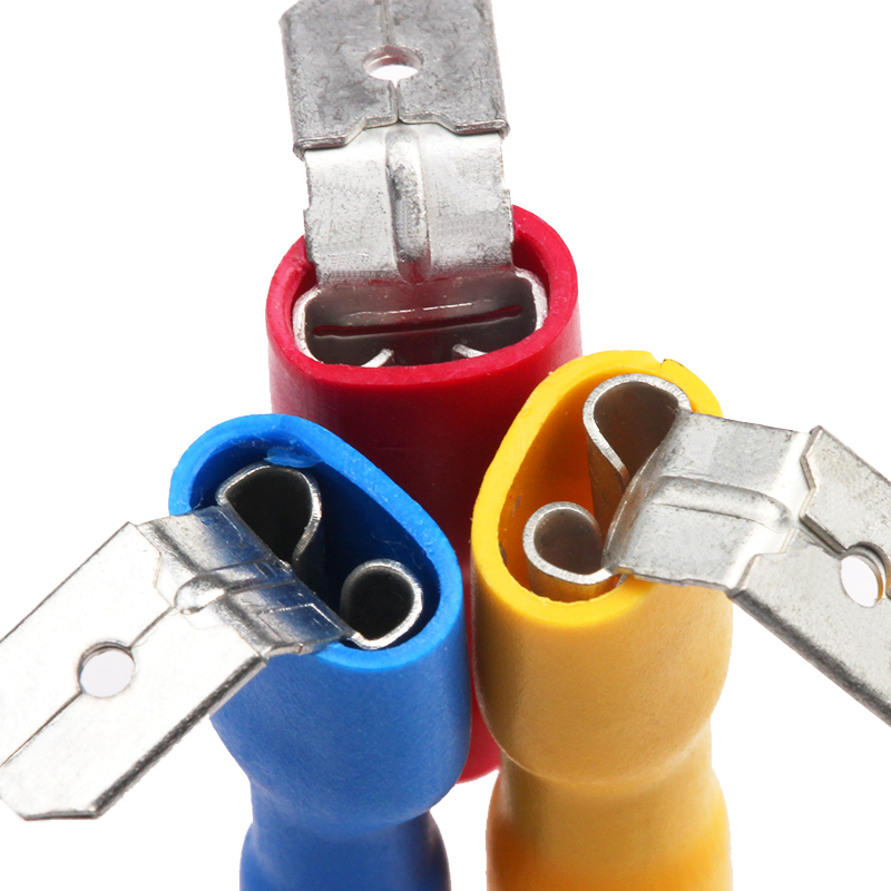 Connettori Rapidi Isolati In Vinile - Terminali A Scatto Gialli Per Cavi 4-6mm²