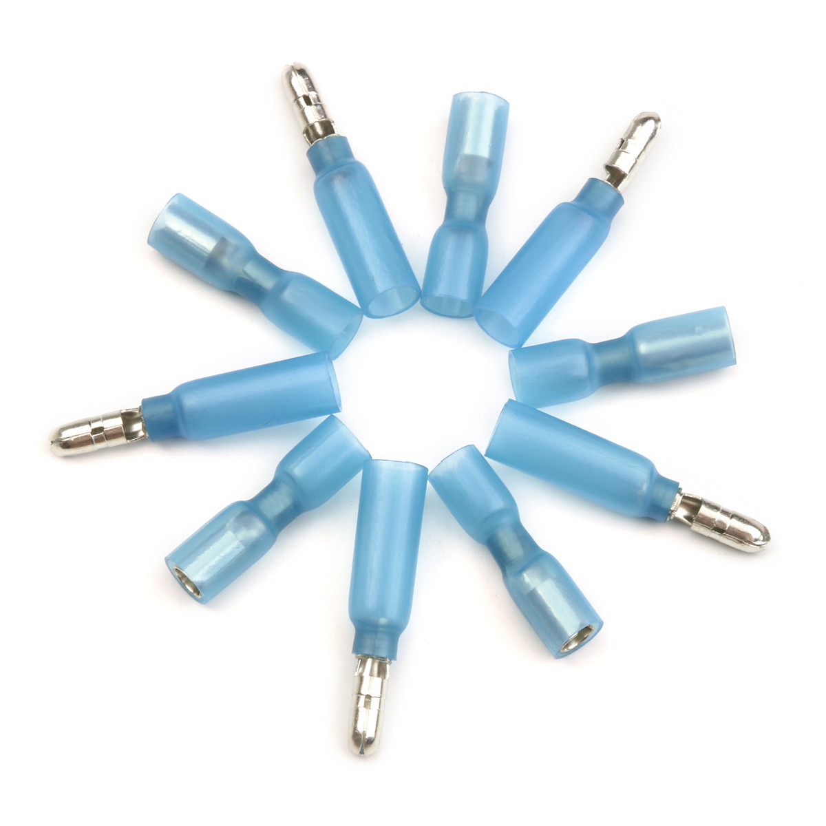 100Pcs Heat Shrink Bullet Female Male Wire 1022GA Connectors Crimp