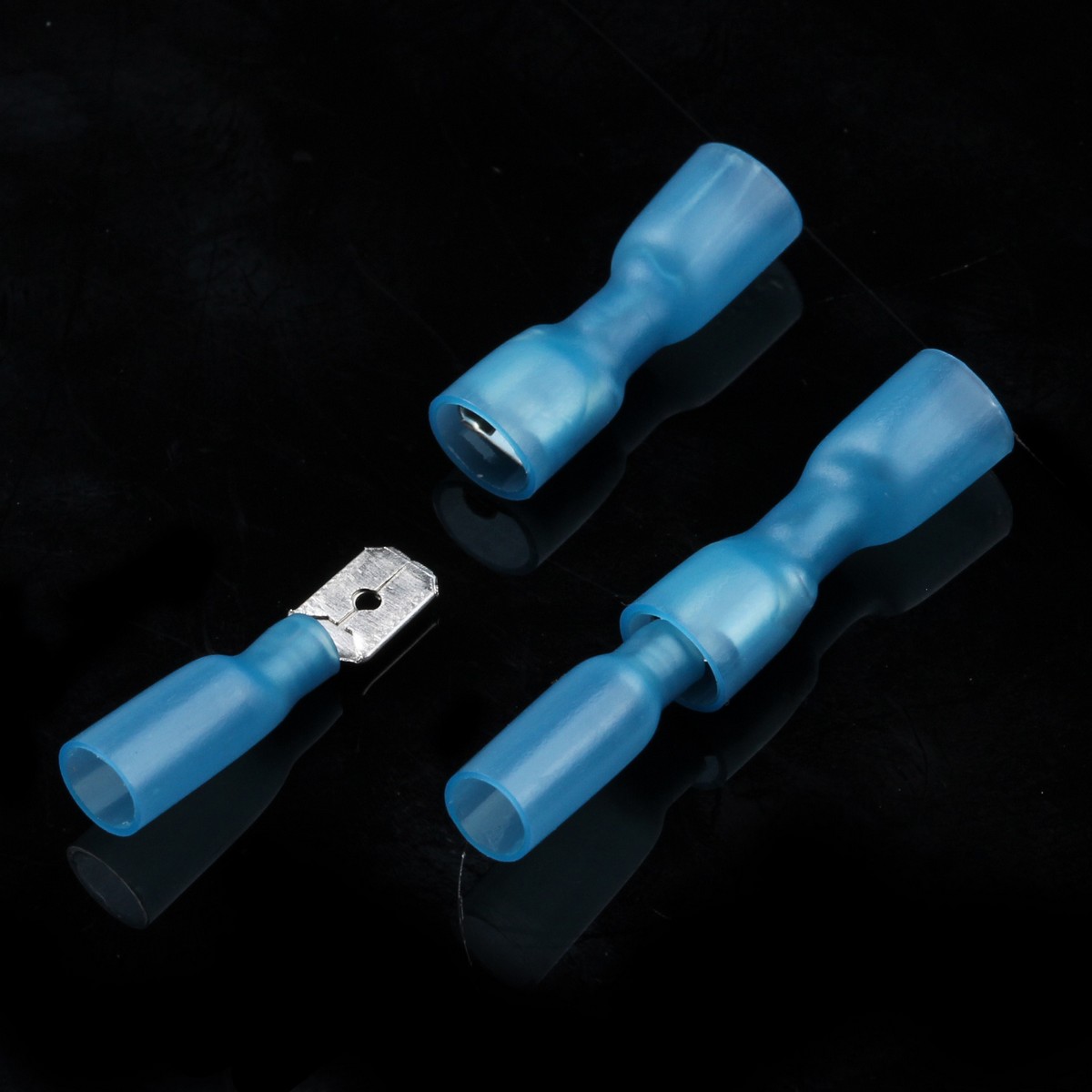 100pcs Electrical Heat Shrink Male & Female Spade Wire Connectors