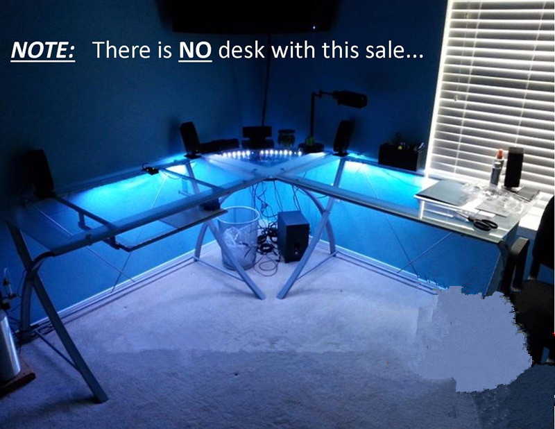 Details About Waterproof 16ft 12v Led Light Strip Remote Control For Gaming Desk Home Office