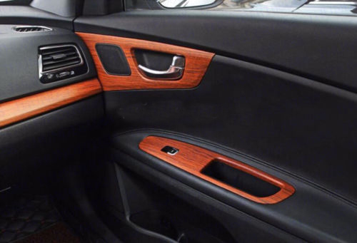 60cm X 120cm Car Interior Wood Grain Textured Vinyl Wrap Sticker Decal Rosewood Ebay