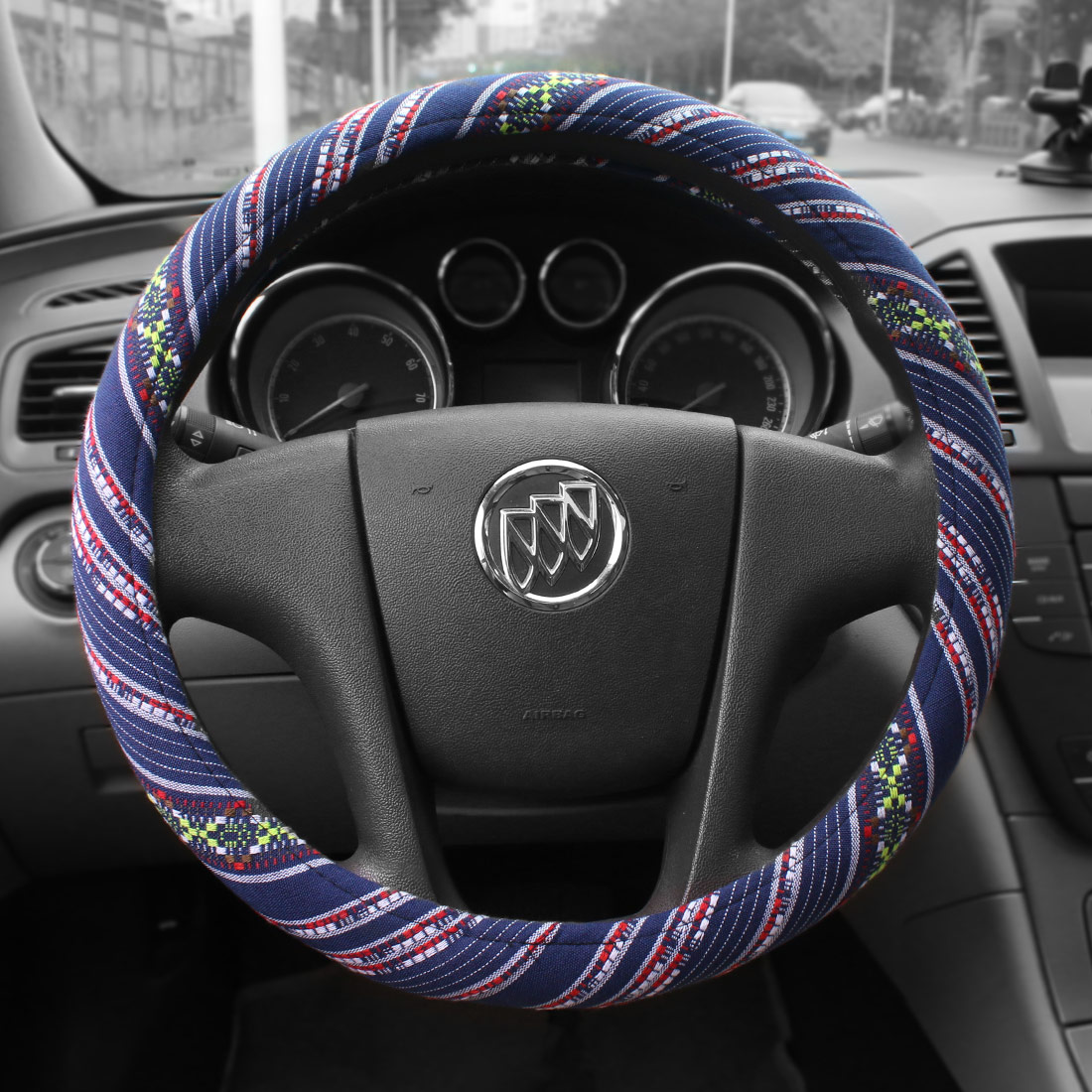 Multicolor Baja Inca Saddle Blanket Seat Cover Universal w ...