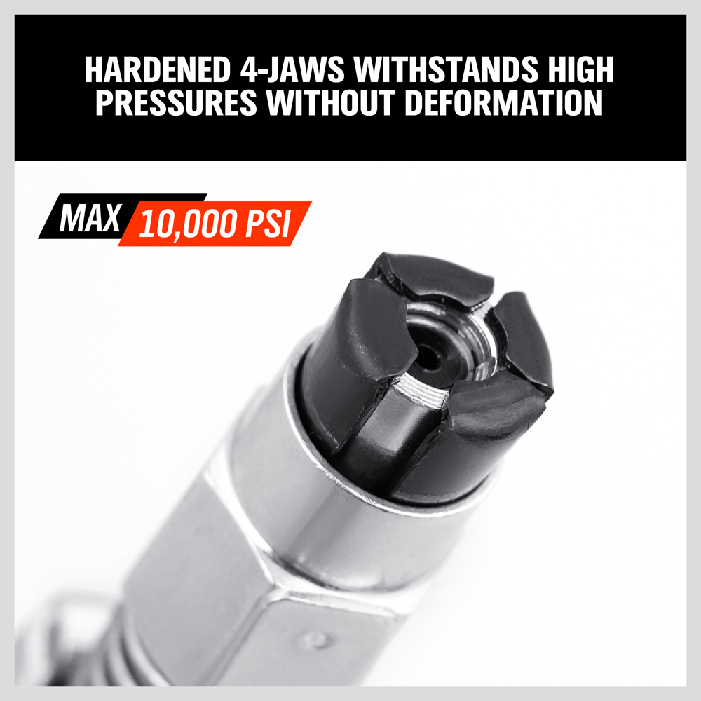 Grease Gun Coupler Quick Release One Hand 1/8" NPT Fitting 10000psi New