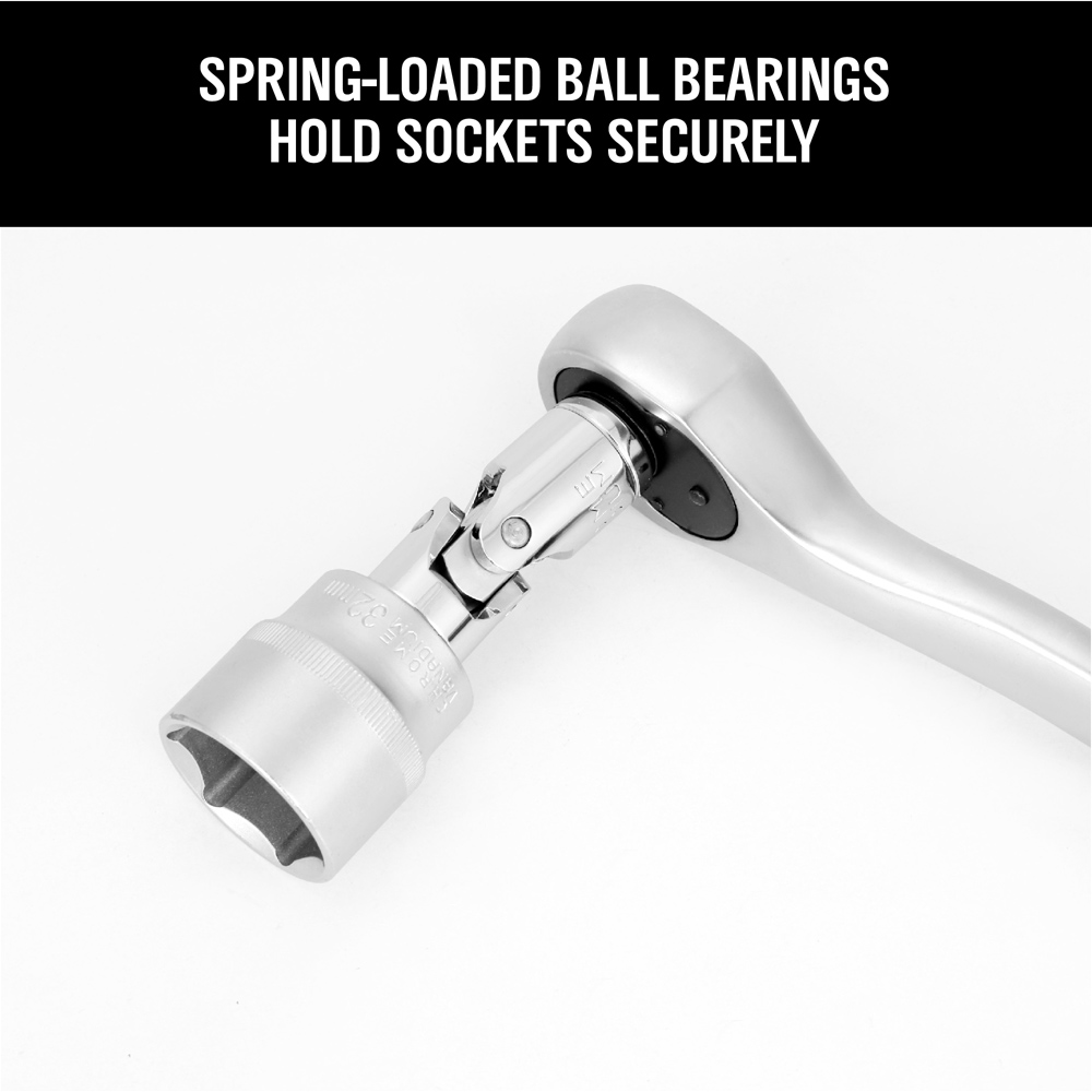 7pc 1/4" 3/8" 1/2" Drive Universal Joint Adapter Socket Set Flex U