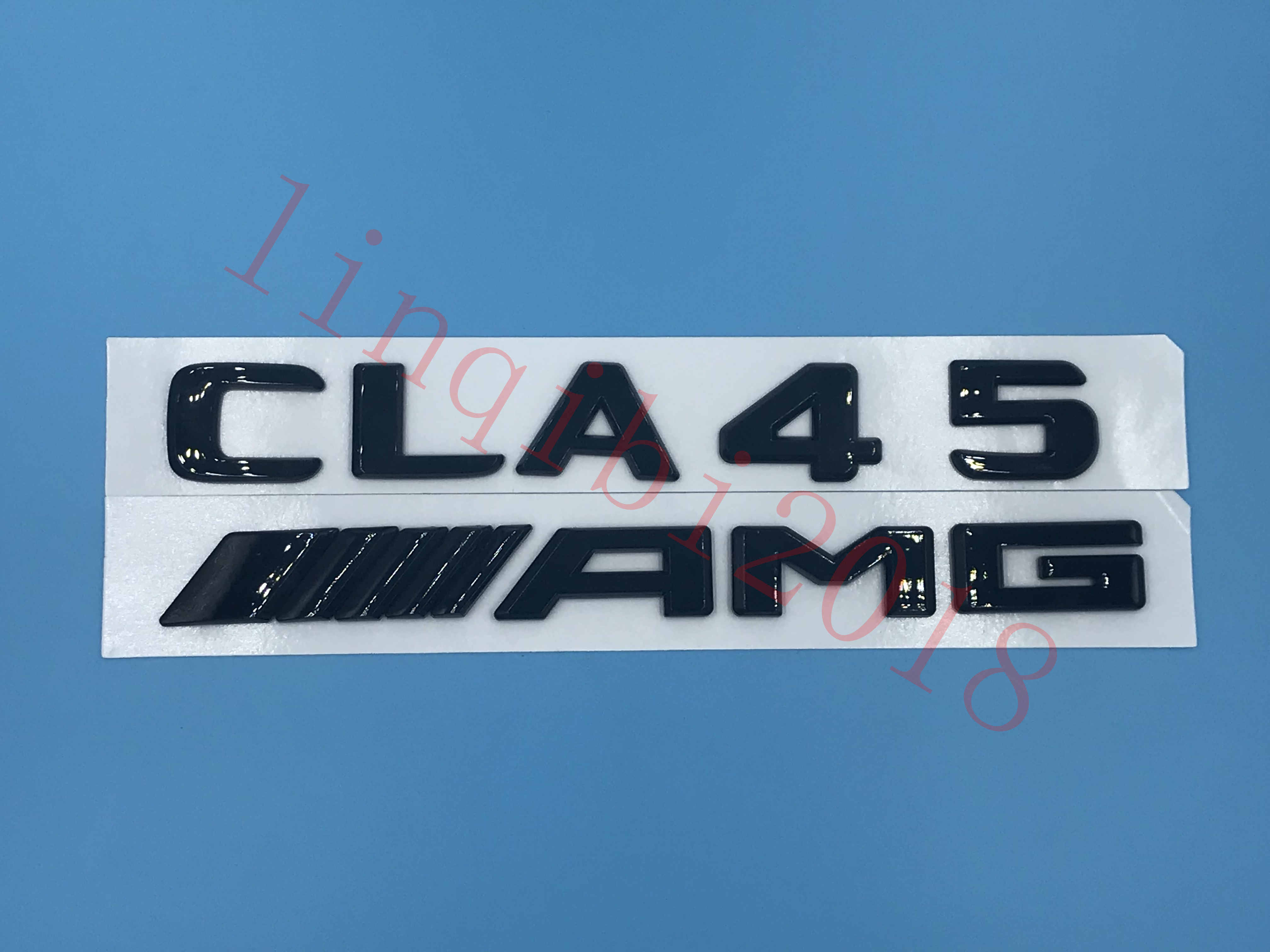 //////AMG Letters Trunk Emblem Badge Sticker For Benz C43 AMG Gloss Black C43