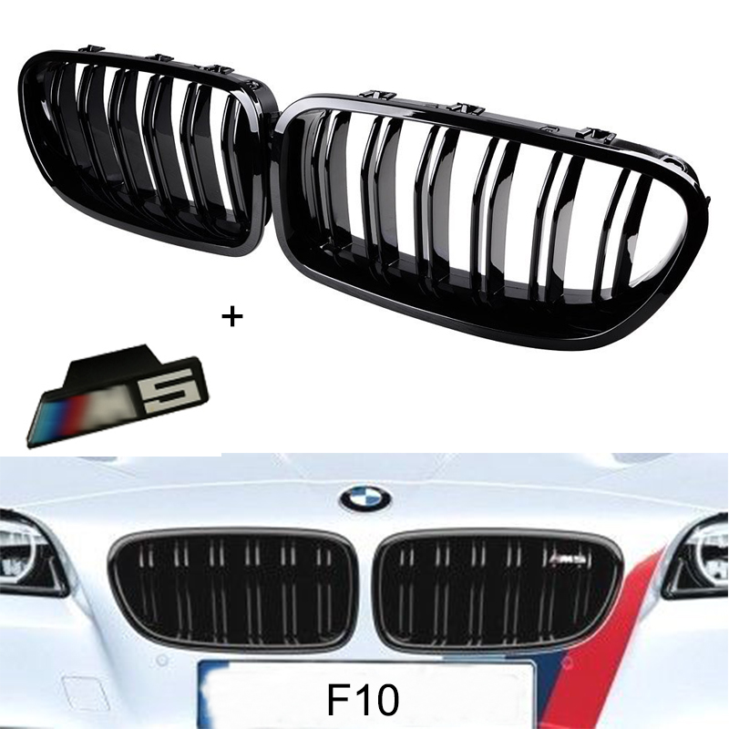 BMW F10 F11 F18 5 Series Saloon Estate Touring Gloss Black Kidney Grill Grille BMW F10 F11 F18 5 Series Saloon Estate Touring Gloss Black Kidney Grill Grille