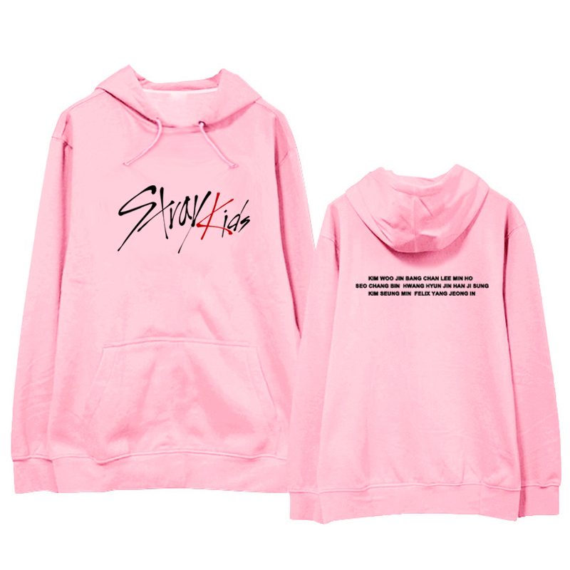 KPOP StrayKids Zipper Hoodie SEUNGMIN Pullover Casual Letter MINHO Coat JEONGIN