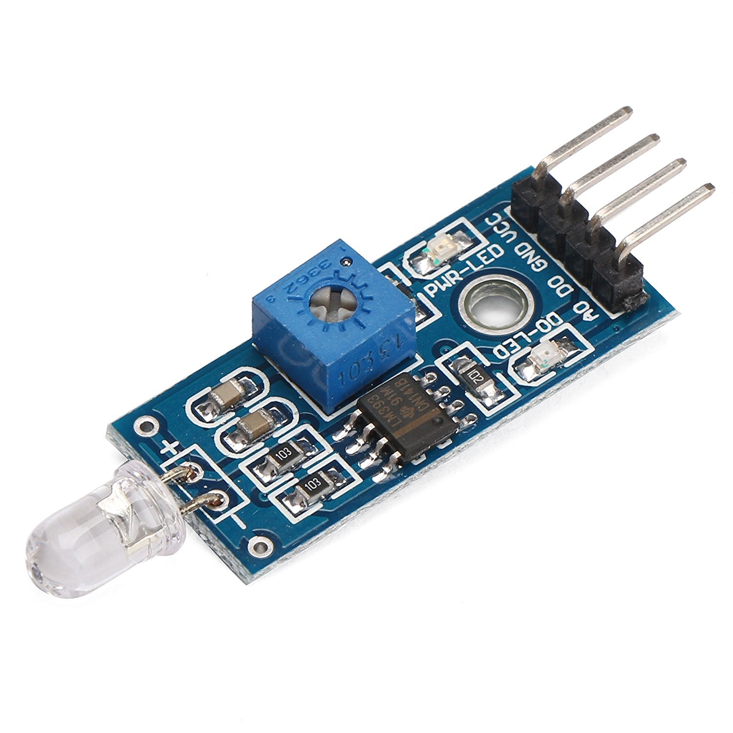 2PCS LM393 Sensitive Control 3 Pin Photosensitive Diode Light Sensor